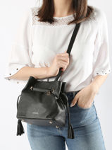 Small Leather Tradition Bucket Bag Etrier Brown tradition ETRA004S-vue-porte