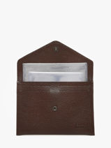 Leather Document Holder Madras Etrier Brown madras EMAD054-vue-porte