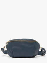 Large Leather Tradition Belt Bag Etrier Blue tradition ETRA022L