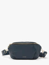 Medium Leather Tradition Belt Bag Etrier Blue tradition ETRA022M