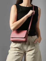 Sac Bandouli�re S Tradition Cuir Etrier Rose tradition ETRA207S-vue-porte