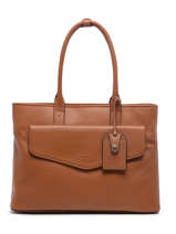 Leather Flandres Business Bag With 15" Laptop Sleeve Leather Etrier Brown flandres EFLA823B