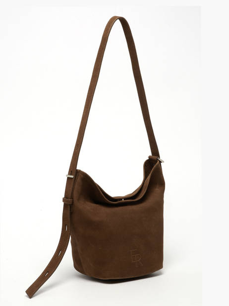 Sac Porté épaule Sac à Dos S Cavalier Nubuck Cuir Etrier Marron cavalier nubuck ECAN126S vue secondaire 4