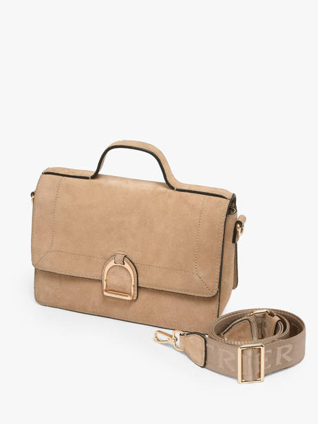 Sac Bandoulière M Altesse Suede Etrier Beige altesse suede EASU048M vue secondaire 2
